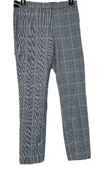 Zara Gray & White Striped High Rise Cropped Pants Size‎ S