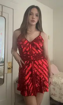 Sherri Hill Homecoming Dress Red