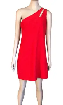 Beyond Yoga Red One Shoulder Dress