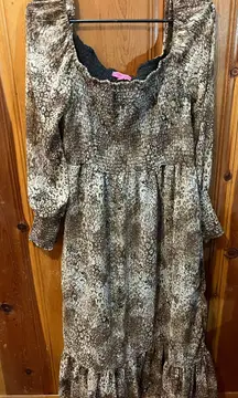 Snakeskin Maxi Dress