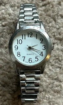 Women’s vintage dainty silver‎ stainless steel bracelet watch one size