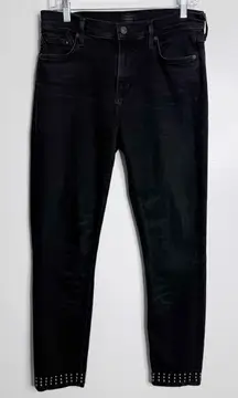 Citizens‎ Of Humanity Rocket Ankle High Rise Skinny Washed Black Size 29