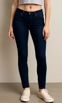 Levi’s Demi Curve Low Rise Skinny Jeans Women’s Size 5 Blue Dark Wash Y2K Retro