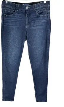 Democracy Ab Solution Womens Plus Skinny Jeans Sz 16 Dark Wash Stretch Denim