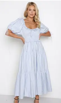 En Saison Blue Midi Dress