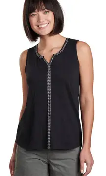 KUHL Top Womens Size XL Organic Cotton Gorpcore Embroidered Summer Lightweight