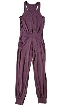 Sweaty Betty Jumpsuit Womens M Purple Sleeveless Pockets Active Wear Athleisure