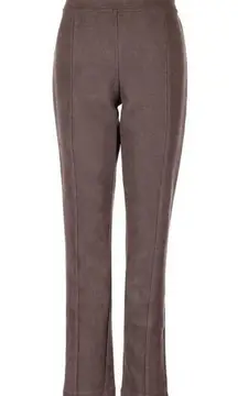 ANDREW MARC Taupe Soft Faux Suede Pull-On Pants Size: Medium