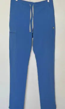 FIGS High Waisted Yola Skinny 2.0 Scrub Pants Powder Blue Small Tall TW2000T