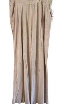 AQUA Ribbed Knit Wide Leg Lounge Pants Comfy Casual Extra Large XL‎