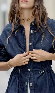 Z1975 ADJUSTABLE WAIST DENIM OVERSHIRT