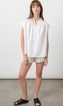 Rails Shannon white poplin top size XS