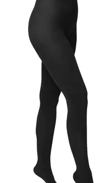 NWT HUE Total Opaque Control Top Tights 90 Denier Size 1 Small Panty Hose Layer