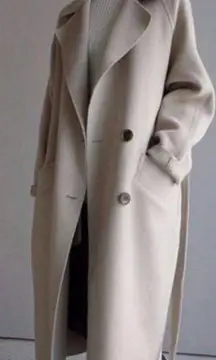 Shein Trends Woolen Coat Autumn And Winter New Korean Version Long size small