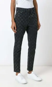 Marc Jacobs High Waist Checkered Mom Jeans