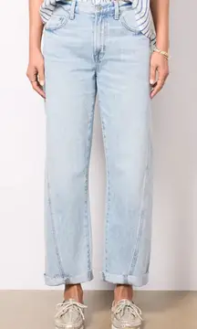 Pistola Seamed Kacey Cotton Blend Mid Rise Straight Leg Jeans Berkeley 31