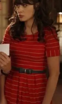 Bordeaux Striped Red and White Mini Dress