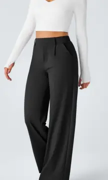 NWT Halara Flex™ DayStretch High Waisted Pocket Straight Leg Work Pants Black XL