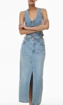 Aritzia Denim Forum The '90s Vintage Maxi Denim Skirt