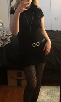 Y2K Waldorf (Gossip Girl) Long Black Tunic Dress Costume