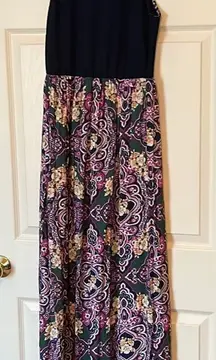 Poema medium colorful maxi dress