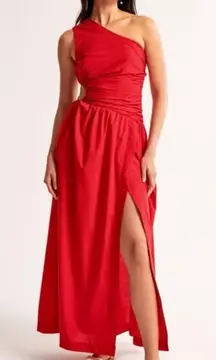 Abercrombie Red Cutout Maxi Dress