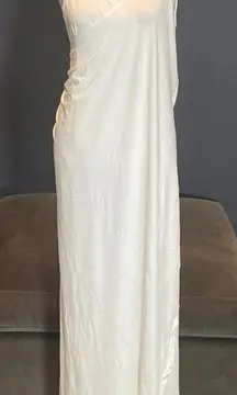 Women’s Swimwear Beach Cover Up Wrap with Spaghetti Straps in Cream Size XL NWT