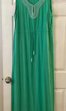 ESCAPDA MAXI DRESS SIZE L LENGTH 57” bust 40” two front pocket see all photos
