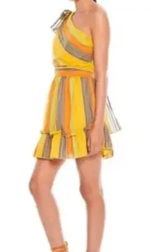 La Maison Dress Imperial Mini One Shoulder Yellow S