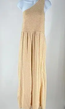 American Eagle One-Shoulder Jumpsuit in Soft Yellow