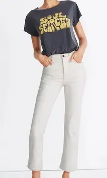 Madewell Slim Demi-Boot‎ Jeans in Cloud Lining size 25