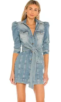 Retrofete New! Lema Mini Jean Dress 