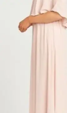Show Me Your Mumu Blush Caitlin Ruffle Maxi Dress