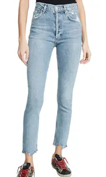 Agolde Nico High Rise Distressed Skinny Ankle Jeans Women’s size 31