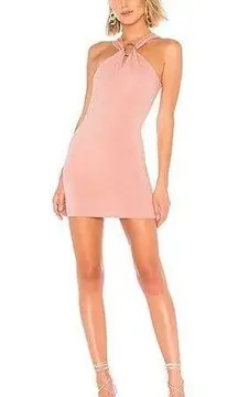 Revolve By The Way. Mauve Pink Mia O Ring Bodycon Mini Dress Sz.M NWT