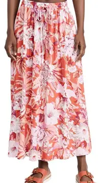 MINKPINK Josie Maxi Skirt In Pink Floral XXL NWT