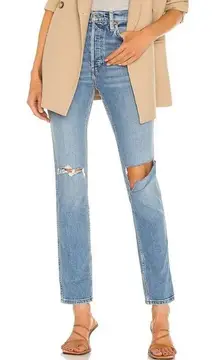 REDONE‎ Denim Jeans 80’s Slim Straight Distressed Blue Jeans Size 26