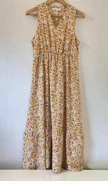 Beachsissi Floral Sleeveless Flowy Summer Lightweight Dress Size Large