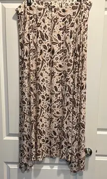 Lane Bryant 3X Floral Maxi Skirt