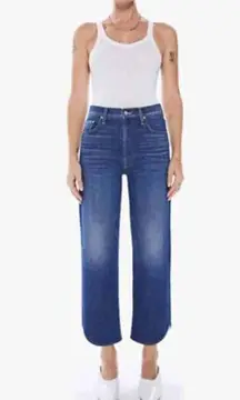 Mother Denim Rambler Zip Matinee Ankle Jeans in let's wine about it