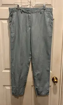 Gap Light Blue Linen/Cotton Chino Pants Women’s‎ Size 12