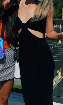 Black Cut-Out Dress