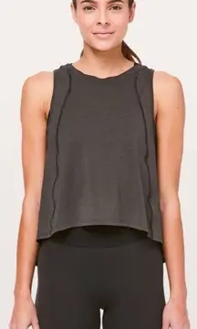 Lululemon x SoulCycle To The Beat Tank Heathered Black Size 8 See Measurements