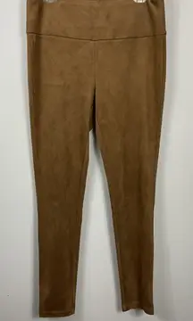 J. McLaughlin Women's Faux Suede High Waist Pull On Lori Leggings Size L