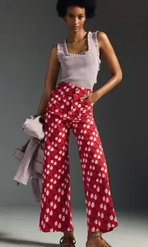 Maeve by Anthropologie The Colette Cherries Wide-Leg Pants
