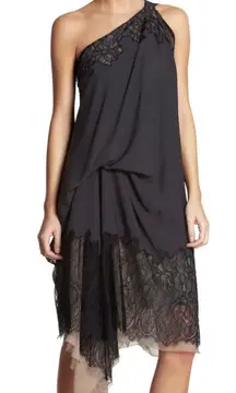 NWT BCBGMAXAZARIA Runway One Shoulder Lace Dress 2