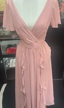 Celebrate sz 8 pink long formal dress