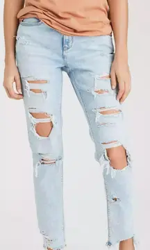 Stretch Mom Jeans Ripped High Waisted Destroyed 2478 Size 2