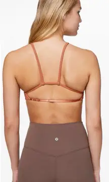 Lululemon Inner Glow Bra Women’s Size 4‎ Canyon Rock Low Impact Stretch Active