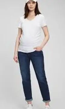 Gap Jeans Maternity True Waistband Full Panel Girlfriend Jeans Womens Size 29 8L